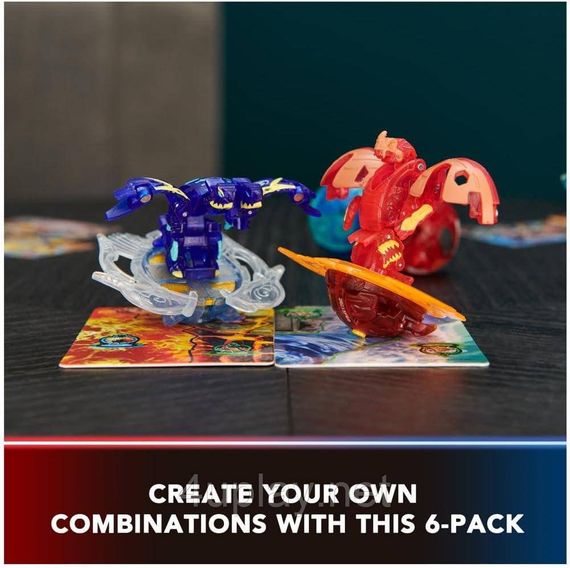 Bakugan Ultimate 6-Pack Special Attack Dragonoids Оригинал Бакуган Набор из 6 бакуганов Специальная атака | Зображення 5
