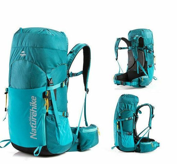 Рюкзак туристичний Naturehike NH18Y045-Q, 45 л, блакитний | Зображення 1