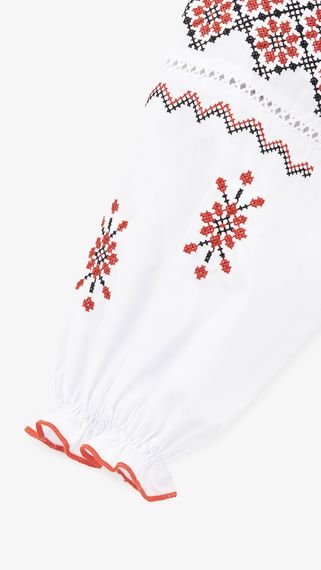 Сорочка вишиванка для дівчинки Козачок МАРТА 104 см Червоний shop (2000999401398) | Зображення 2