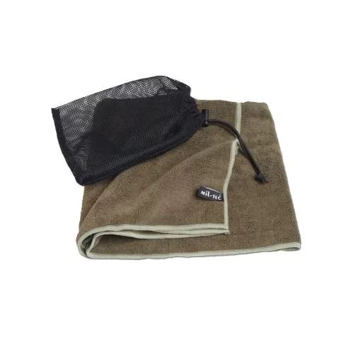 Похідний рушник мікрофібра міл-тек Рушник військовий MICROFIBRE Olive Туристичний  рушник розмір 100×50см Олива