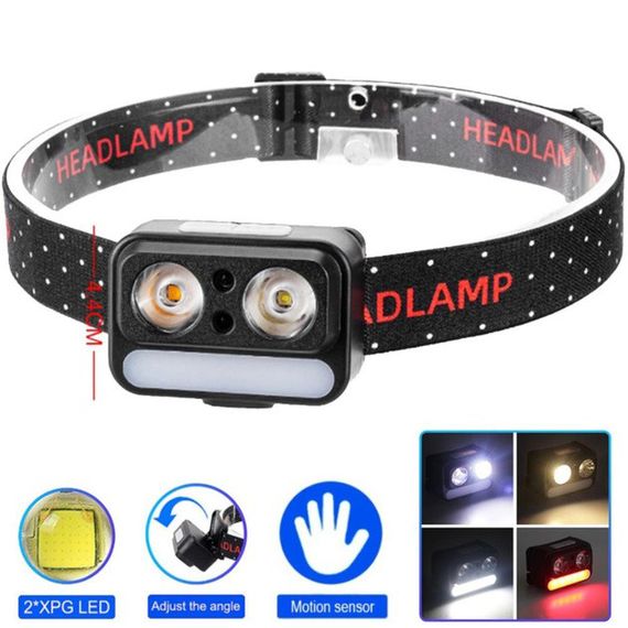 Фонарь налобный 2069-XPG+XPG+5SMD Motion sensor AB-48 | Зображення 1