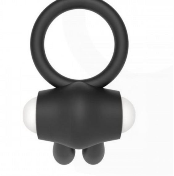 Ерекційне віброкольцо Power Clit Cockring, Black Sex Aura | Зображення 3
