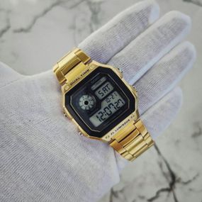 Мужские кварцевые спортивные наручные часы Skmei 1335 Gold