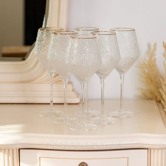 Набор бокалов  с тонкой ножкой 6 штук по 600 мл HP-16-1 | Зображення 3