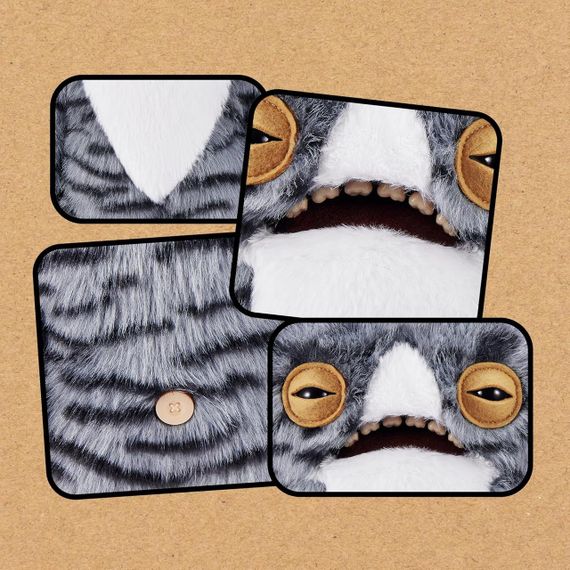 М'яка іграшка Фуглер Тигрокіт Підозрійко 23 см Fuggler Alley Cats Wide Eyed Cat by Zuru | Зображення 3