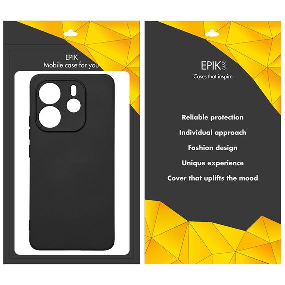 Чохол TPU Epik Black Full Camera для Xiaomi Redmi Note 14 4G (Int. version) Чорний | Зображення 1