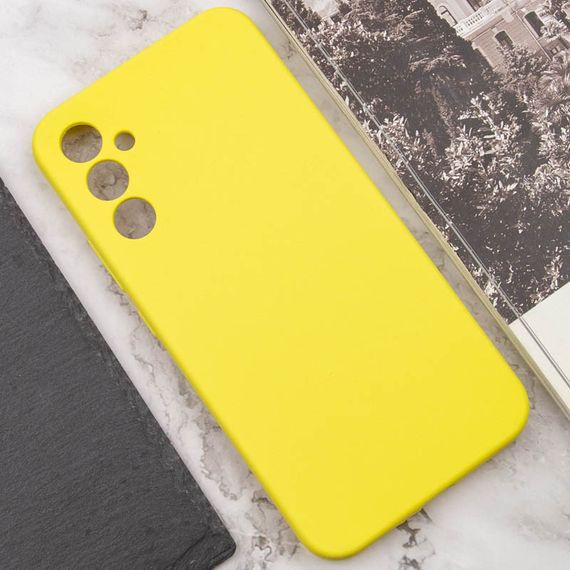 Чехол Silicone Cover Lakshmi Full Camera (AAA) для Samsung Galaxy S24+ Желтый / Yellow | Зображення 4