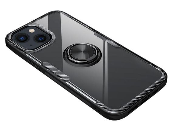 Чехол Primolux Ring Magnetic Stand для Apple iPhone 13 - Black | Зображення 2