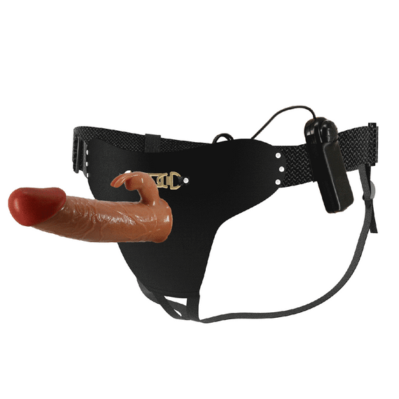 Страпон унісекс з вібростимуляцією Pretty Love - Marion Universal Strap-On Harness, Dildo 7.4'' Sex Aura | Зображення 1