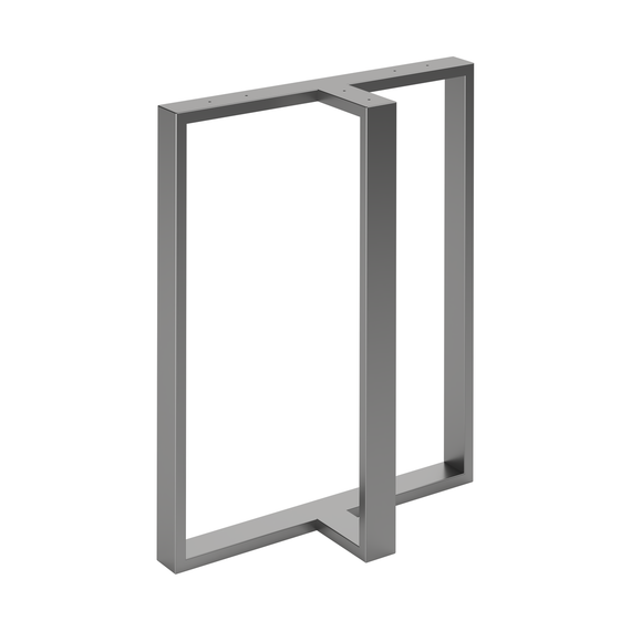 Комплект опор для столу з металу 600×200mm, H=730mm (профільна труба: 60x20mm) Сірий | Зображення 3