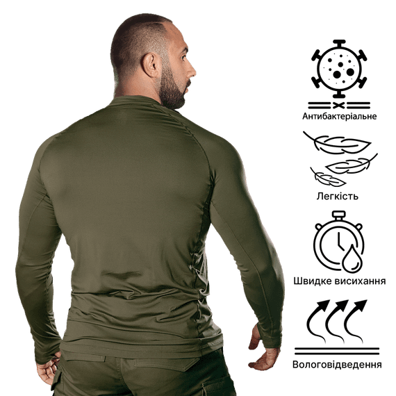Лонгслів Thorax Pro CoolPass SJ Олива (7065), M | Зображення 2