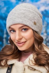 Шапка «Лисбет II» светло-серый
