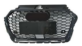 Передня решітка RS-style (2016-2020, чорно-сіра) для Ауди A3 рр