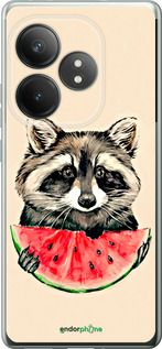 Чохол на Realme GT 6T Єнотик з кавуном "4605u-3750-2448"