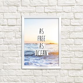 Постер у рамці As free as ocean A5 (WMT5_EX014)