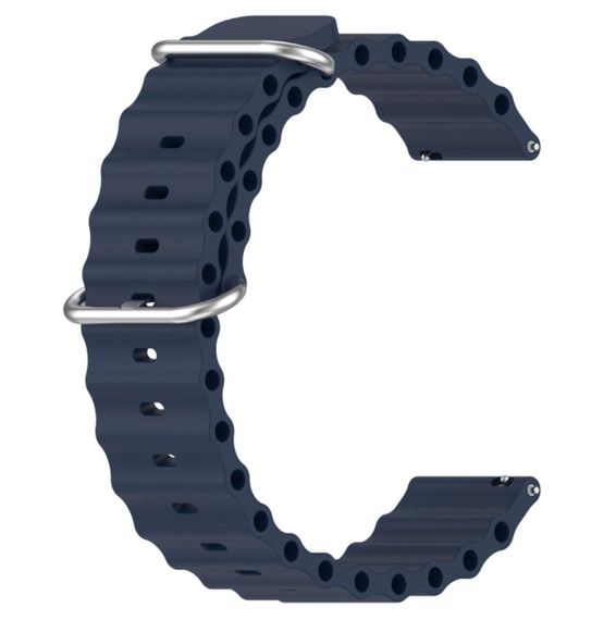 Ремінець силіконовий Primolux Ocean для годинника Garmin Vivoactive 4 - Dark Blue