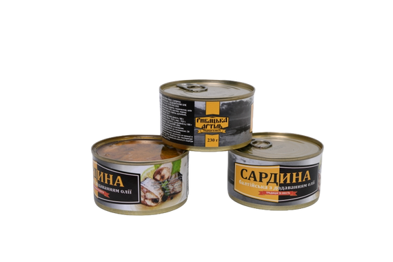 Сардина балтійська з додаванням олії Рибацька Артіль 230 г | Зображення 2