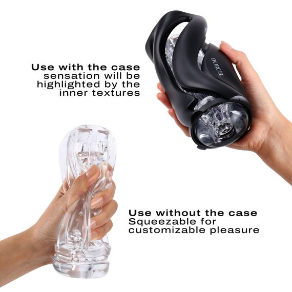 Мастурбатор Dorcel DEEP BLOW BLACK, подвійне використання | Зображення 4