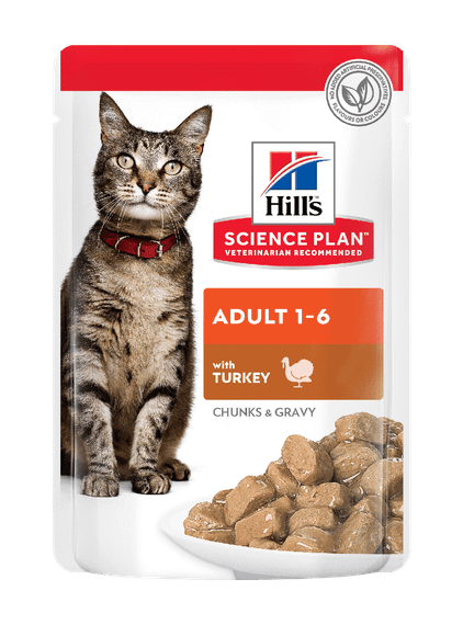 Hill's SP Adult Вологий корм для дорослих котів, з індичкою, пауч, 85г