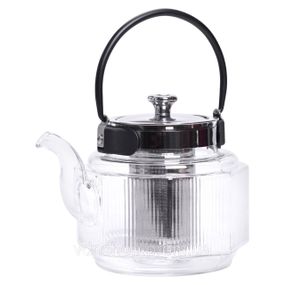 Заварник стеклянный чайник 1.1 л с ручкой и фильтром прозрачный HP-33-4