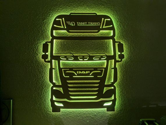 Панно декоративная картина на стену DAF LED 16 цветов телефон 760х900 acr-p000181 | Зображення 2