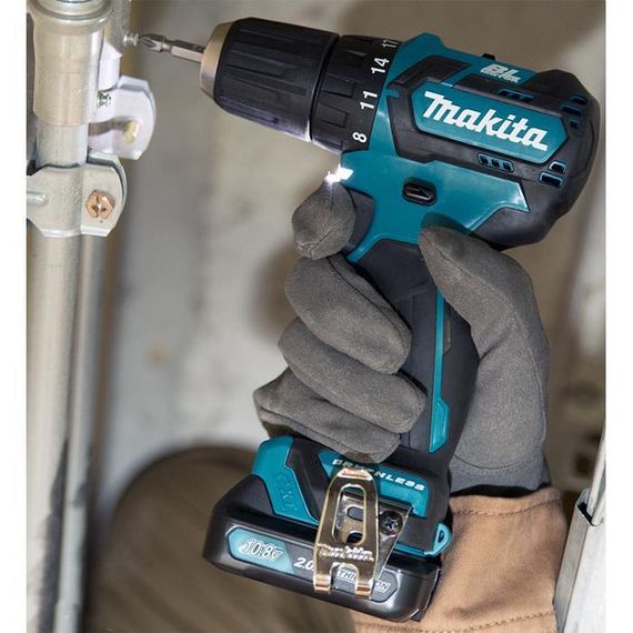 Аккумуляторный бесщёточный шуруповерт Makita DF 332 DSAE | Зображення 1