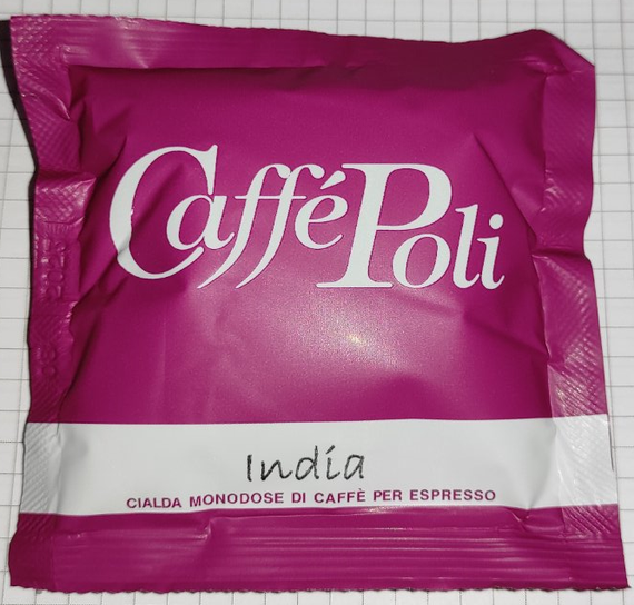 Кава в чалдах монодозі Caffe Poli India 100шт Італія кава в таблетках Індія