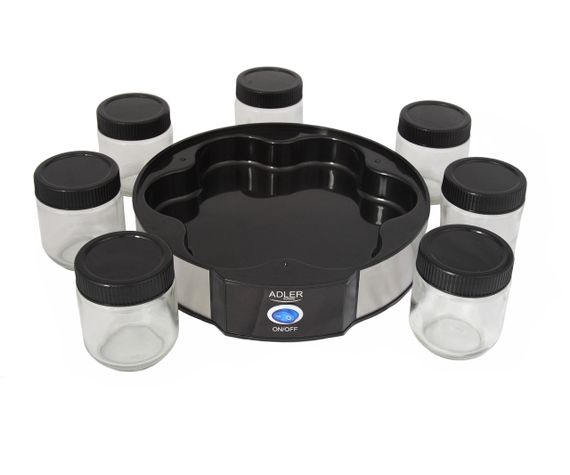 Йогуртница Adler AD 4476 для домашнего йогурта с баночками, 7 стеклянных контейнеров по 200 мл | Зображення 3
