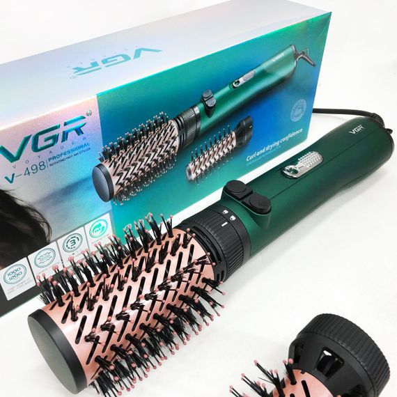 Профессиональный фен с ионизацией и термозащитой VGR V-498 2 в 1, Малошумный фен для укладки волос ZK-42 | Зображення 9