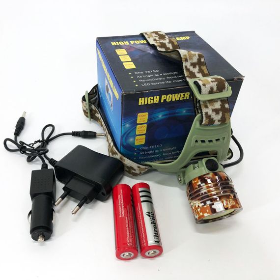 Налобний фонарь с аккумулятором CH-108-T6+COB(white+red), Перезаряжаемый налобный фонарь Head Lamp LJ-36 | Зображення 9