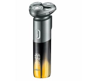 Електробритва акумуляторна VGR V-392, сіро-жовта