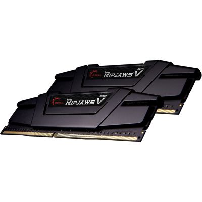 Модуль памяти для компьютера DDR4 16GB (2x8GB) 4400 MHz RipjawsV Black G.Skill (F4-4400C18D-16GVKC) | Зображення 1