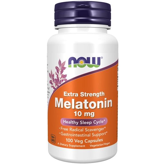 Мелатонін для сну NOW Foods Melatonin 10 mg 100 Veg Caps