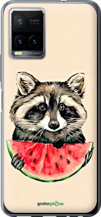 Чохол на Vivo Y33s Єнотик з кавуном "4605u-2643-2448"