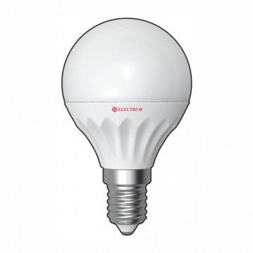 LED лампа E14 Electrum шар LB-11 4W (320Lm)  4000K пластик. корп.
