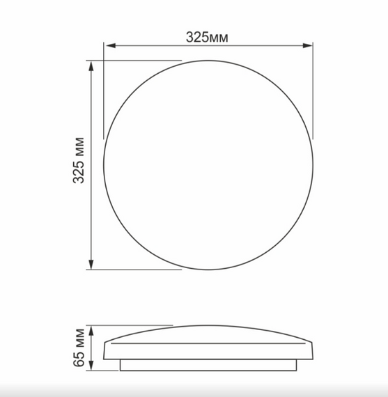 LED Світильник настінно-стельовий 24W 5000К 220V Зоряне небо TLCL-245S Titanum | Зображення 1