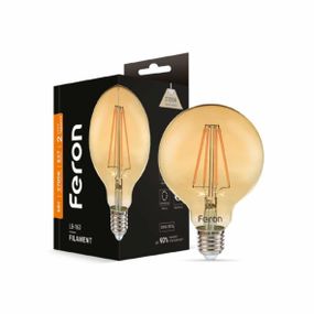 Світлодіодна лампа Feron Filament LB-163 6Вт E27 2700K золото