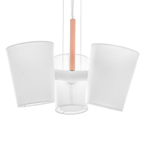 Люстра подвесная лофт с абажуром E27 60W WH (BKL-644S/3) | Зображення 2