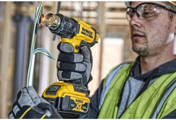 Пистолет горячего воздуха - фен аккумуляторный DeWALT DCE530N | Зображення 6