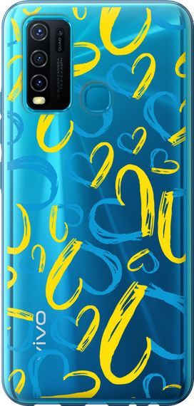 Чехол на Vivo Y30 Сердца UA "5292u-2154-17620"