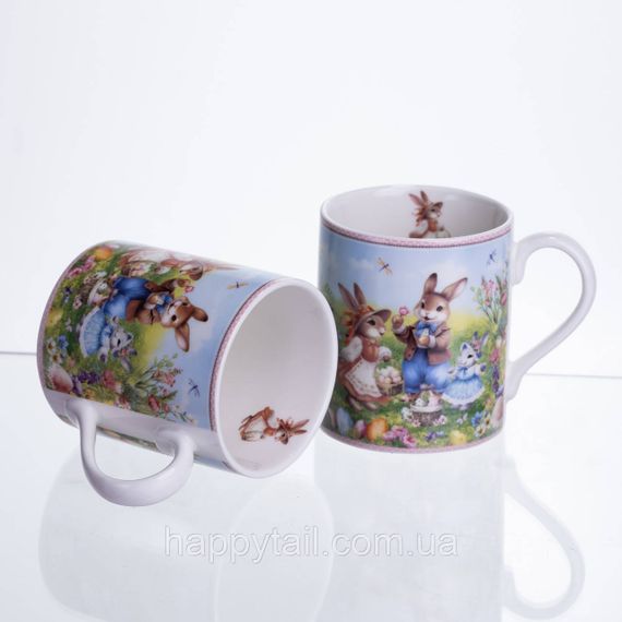 Набір чашок порцелянових Rabbit Family  220 мл 2шт HP-7323-8 | Зображення 3