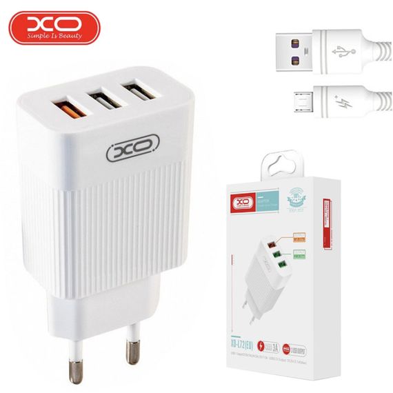 Швидкий зарядний пристрій QC3.0 3USB 3A USB+MicroUSB XPRO L72 (MAW-41623_225) | Зображення 4