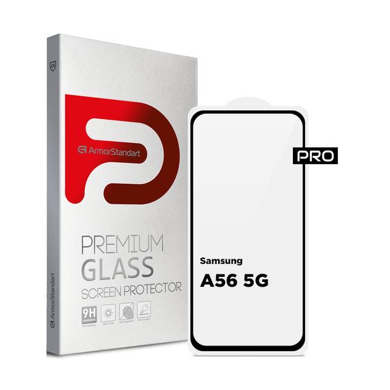Скло захисне Armorstandart Pro Samsung A56 5G Black (ARM82612) | Зображення 6
