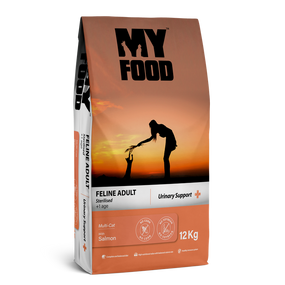 Сухий Корм Myfood Суперпреміум для дорослих стерилізованих котів з Лососем 12 кг