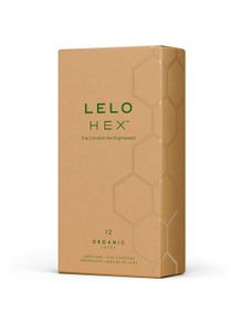 Презервативы LELO HEX Condoms Organic 12 Pack, тонкие и суперпрочные