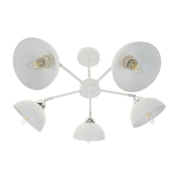 Люстра потолочная для кухни Е27 60W WH/CH (BL-998C/5)