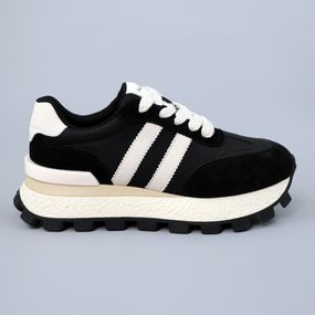 Кросівки жіночі шкіряні 589924 Чорні 36 37 38 39 40 41