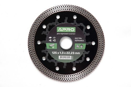 Диск відрізний для бетону 125х1,3х22,2 мм (22-24%) Кераміка Екстра APRO 8300541