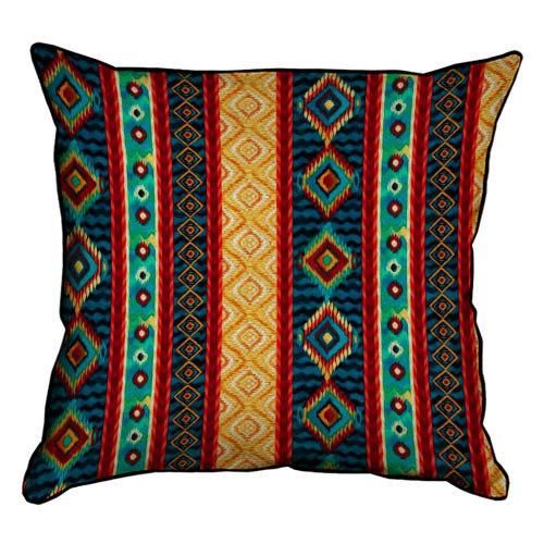Подушка с мешковины Орнамент из линий 45x45 см (45PHB_15NGETN023_BR)
