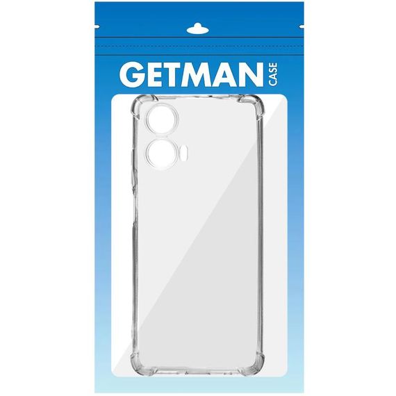 TPU чохол GETMAN Ease logo посилені кути Full Camera для Motorola Moto G85 / Edge 50 Fusion Безбарвний (прозорий) | Зображення 3